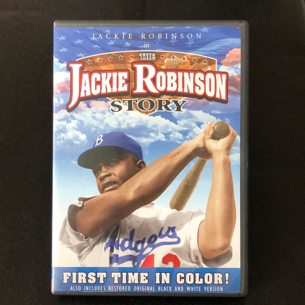 THE JACKIE ROBINSON STORY DVD Full Frame B&W 1950 & Color 2005 Like New Disc